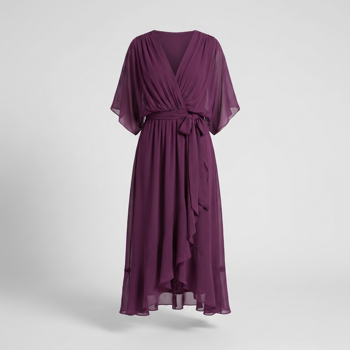 Sukienka midi Anwen z dekoltem w serek
