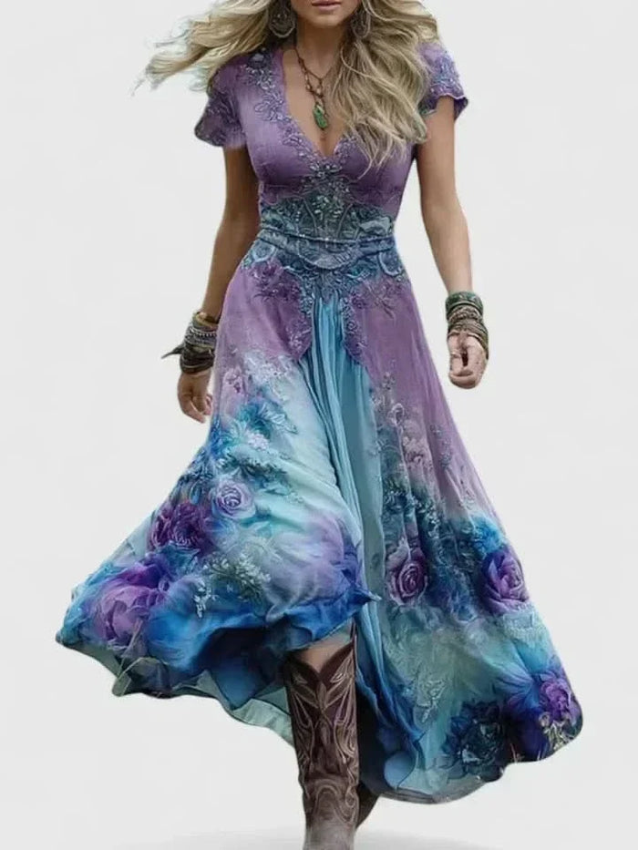 SOPHIA ELEGANCKA SUKIENKA MAXI