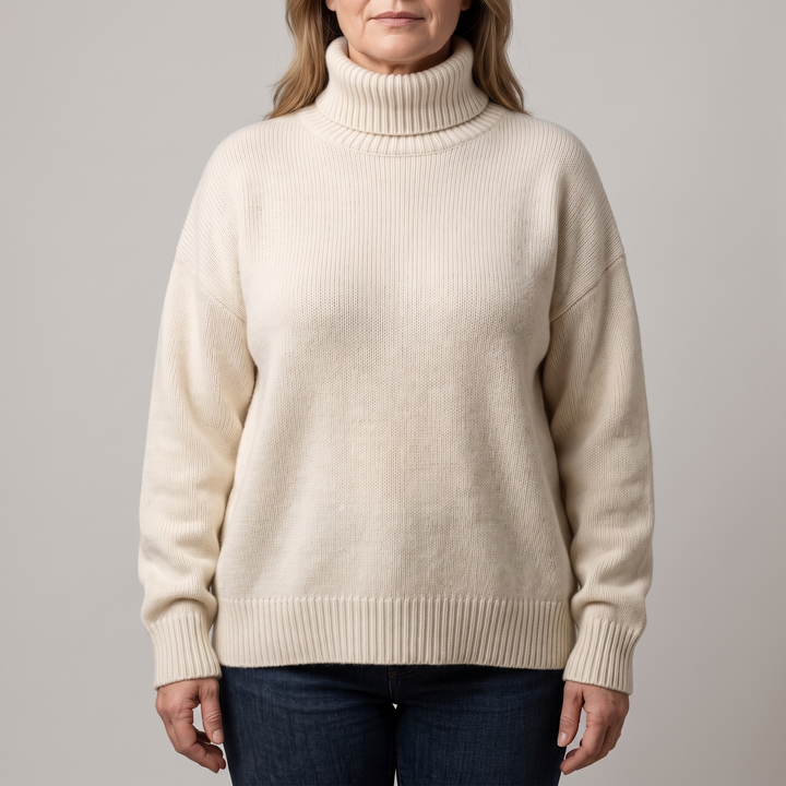 Sweter z golfem AURORA CASHMERE