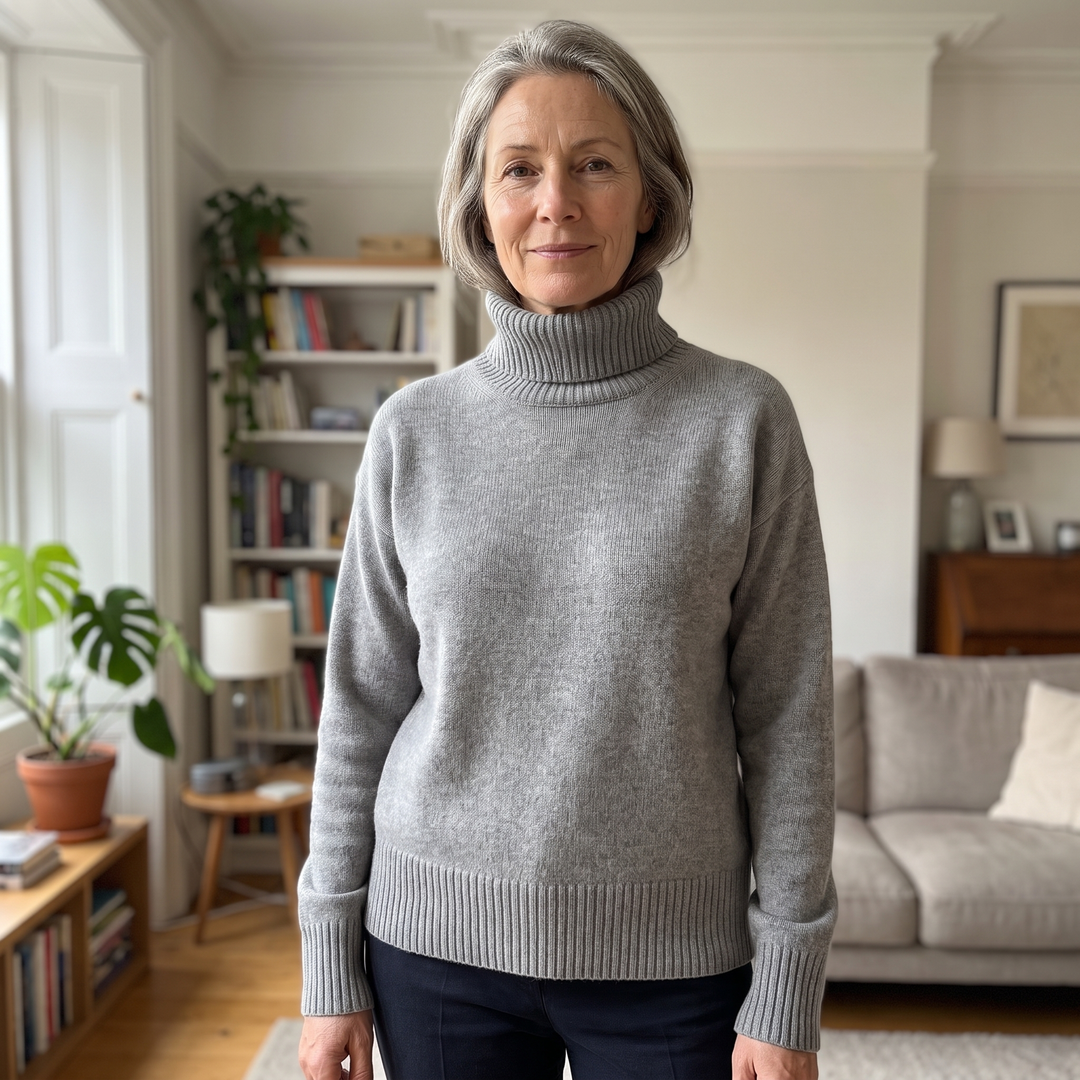 Sweter z golfem AURORA CASHMERE