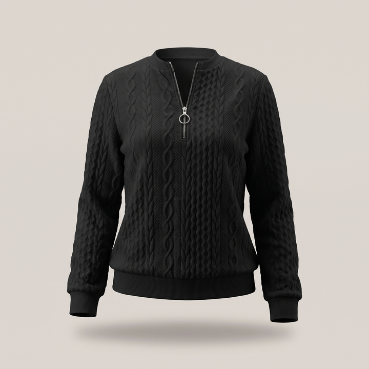 Sweter AMY z zamkiem błyskawicznym