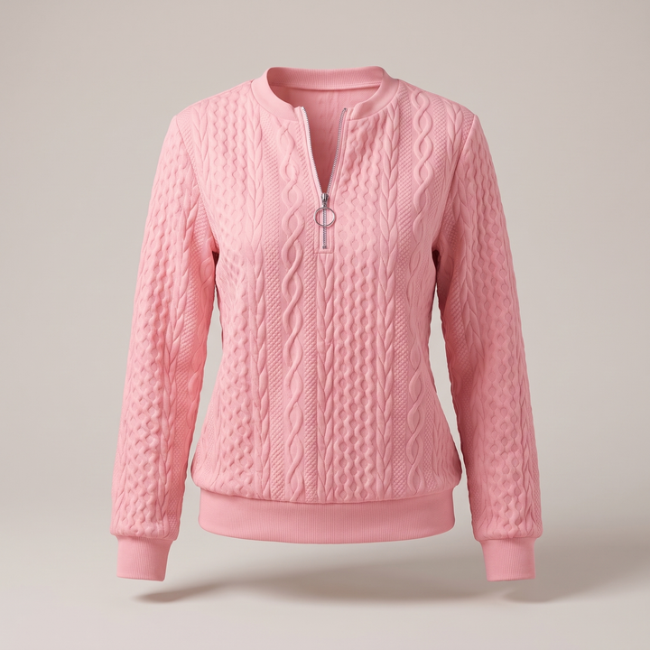 Sweter AMY z zamkiem błyskawicznym