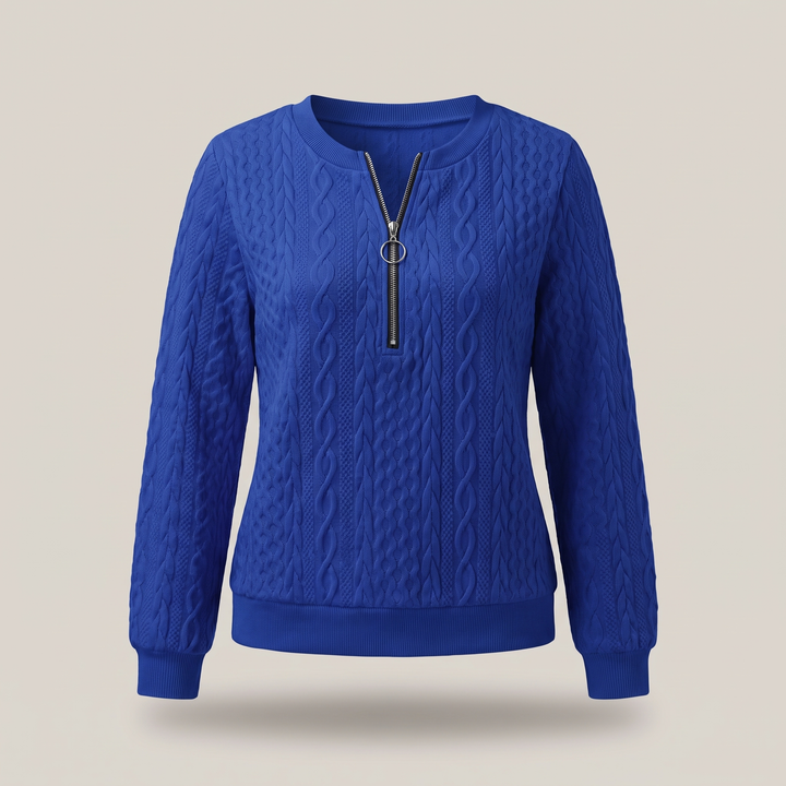 Sweter AMY z zamkiem błyskawicznym