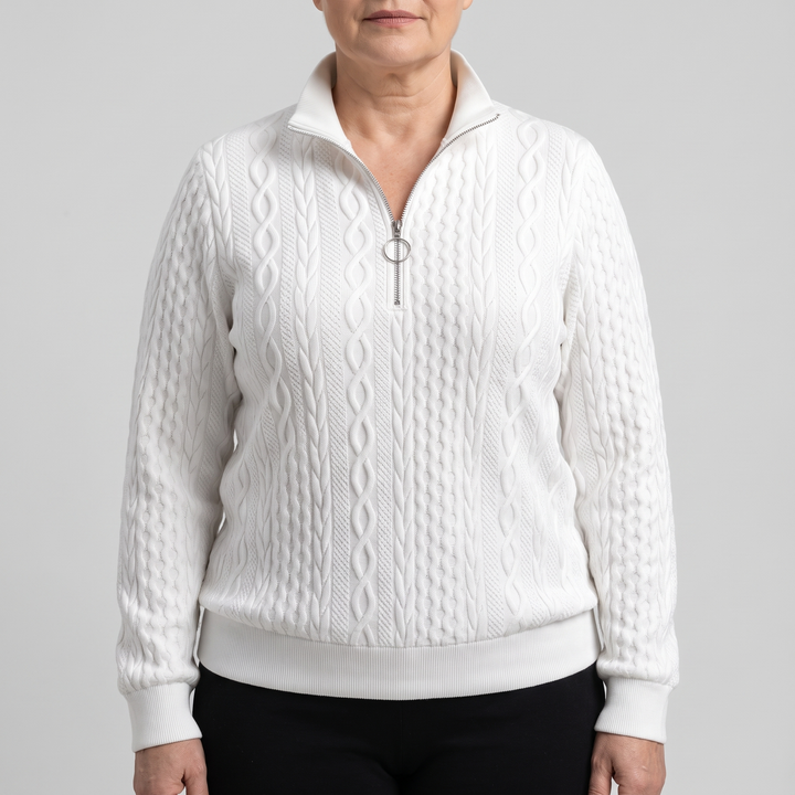 Sweter AMY z zamkiem błyskawicznym