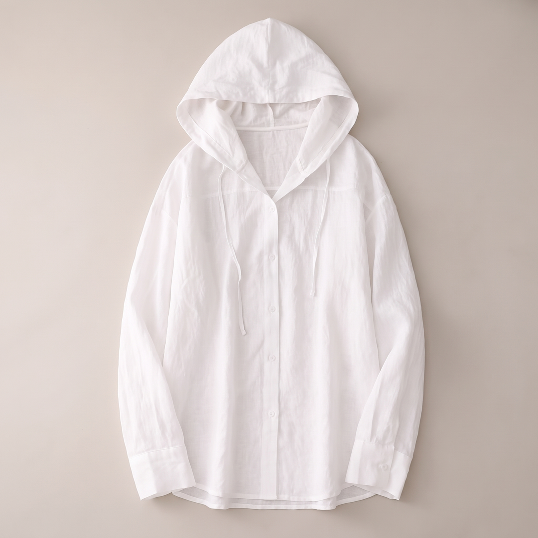 Lniana bluza z kapturem Victoria