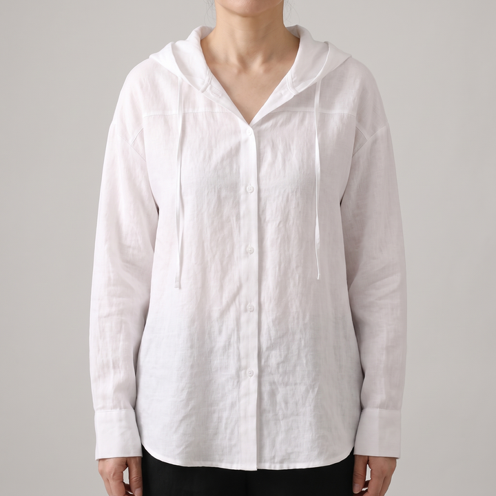 Lniana bluza z kapturem Victoria