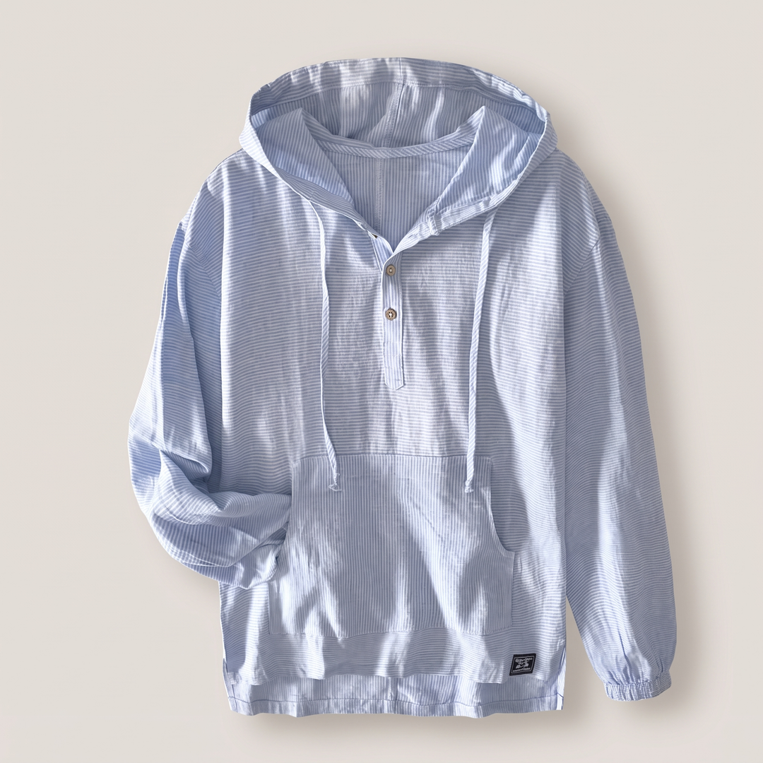 Lniana bluza z kapturem Andora