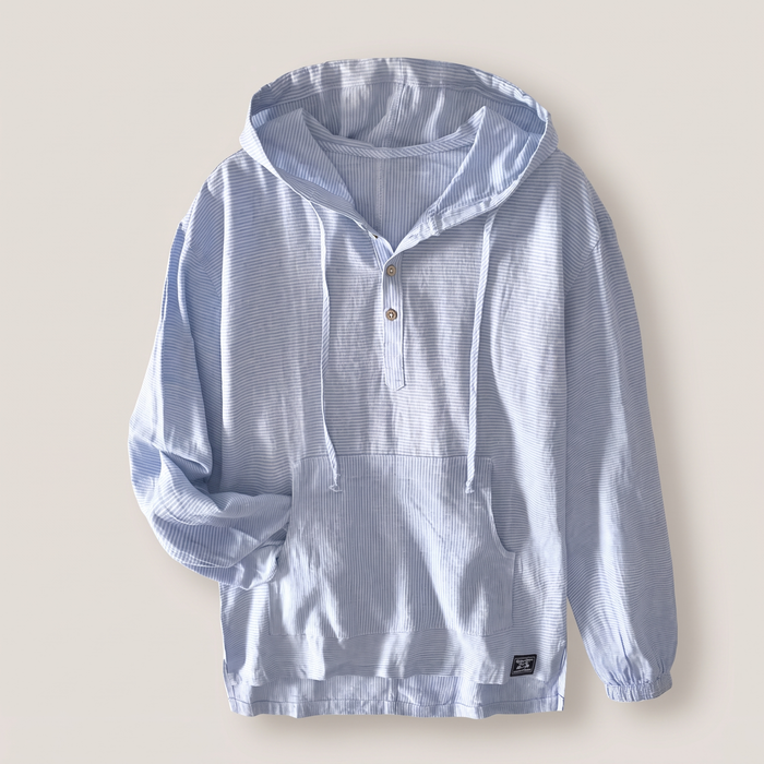 Lniana bluza z kapturem Andora