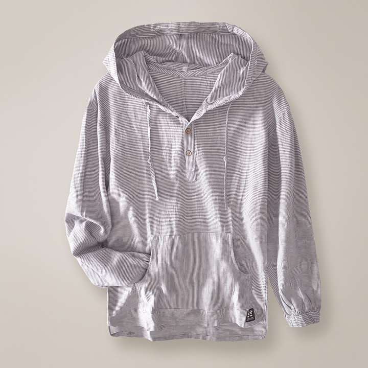Lniana bluza z kapturem Andora