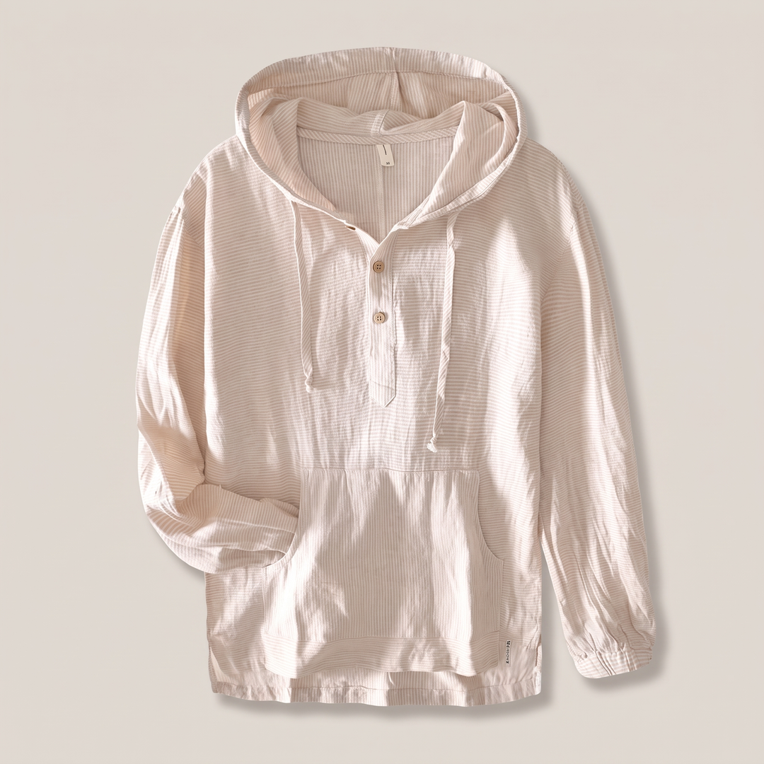 Lniana bluza z kapturem Andora