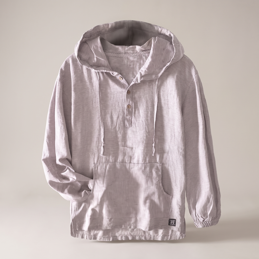 Lniana bluza z kapturem Andora