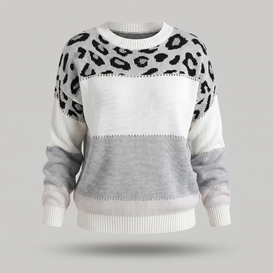 Sweter VELORA LEOPARD LUXE