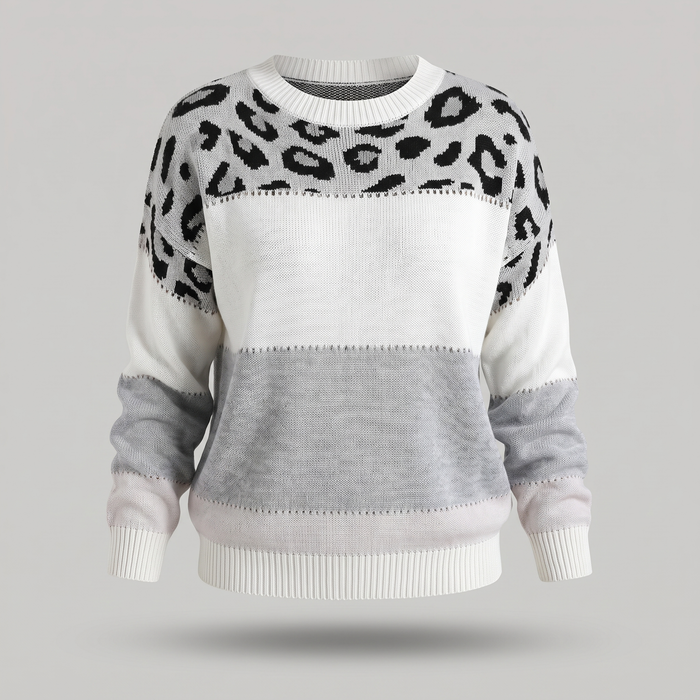 Sweter VELORA LEOPARD LUXE