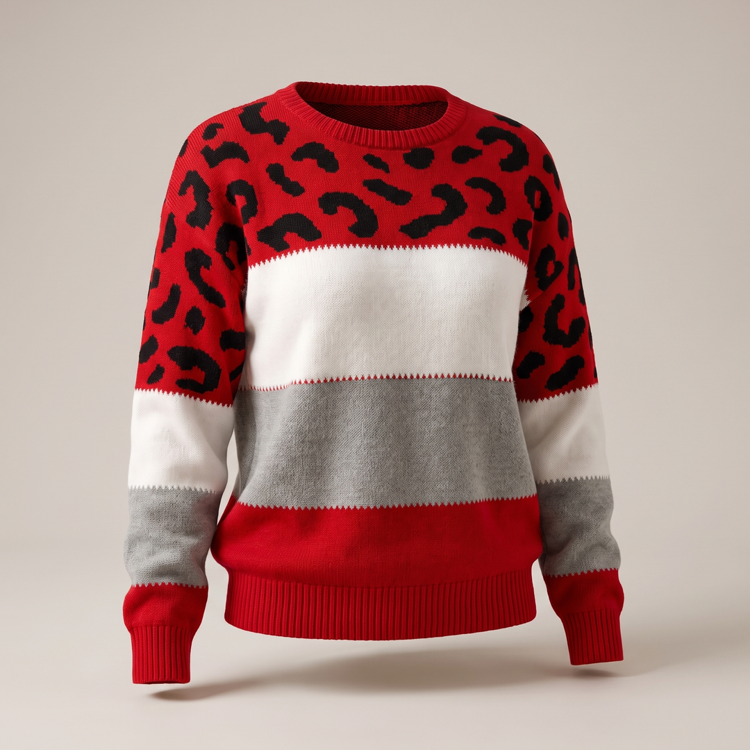 Sweter VELORA LEOPARD LUXE