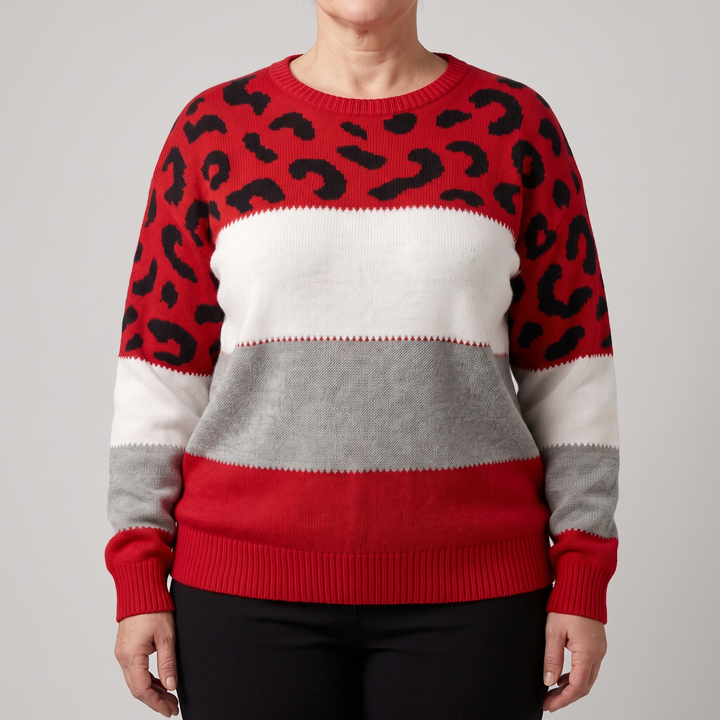 Sweter VELORA LEOPARD LUXE