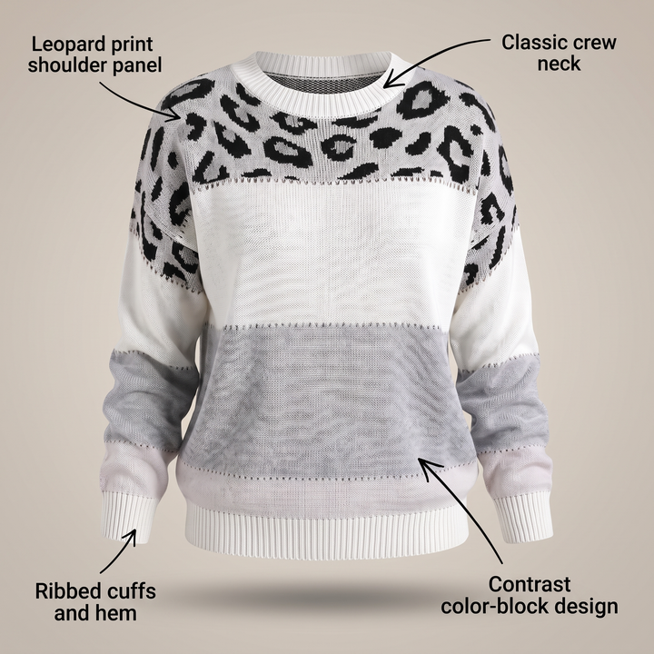 Sweter VELORA LEOPARD LUXE