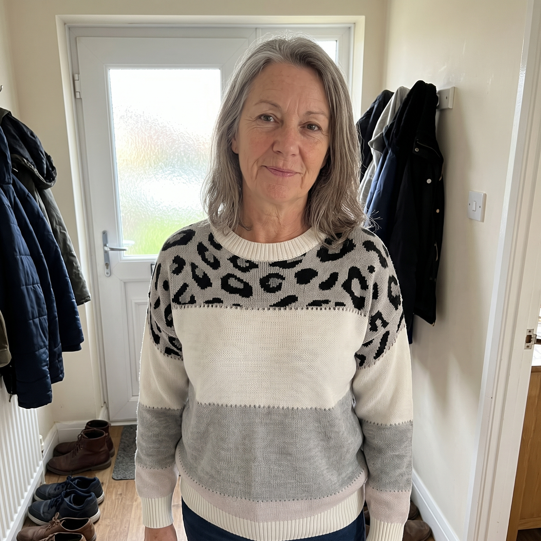 Sweter VELORA LEOPARD LUXE