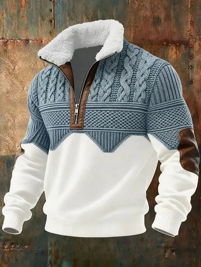 SWETER Z ZAMKIEM STRUKTURALNYM ASHCOMBE