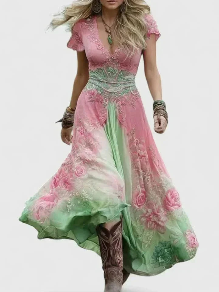 SOPHIA ELEGANCKA SUKIENKA MAXI