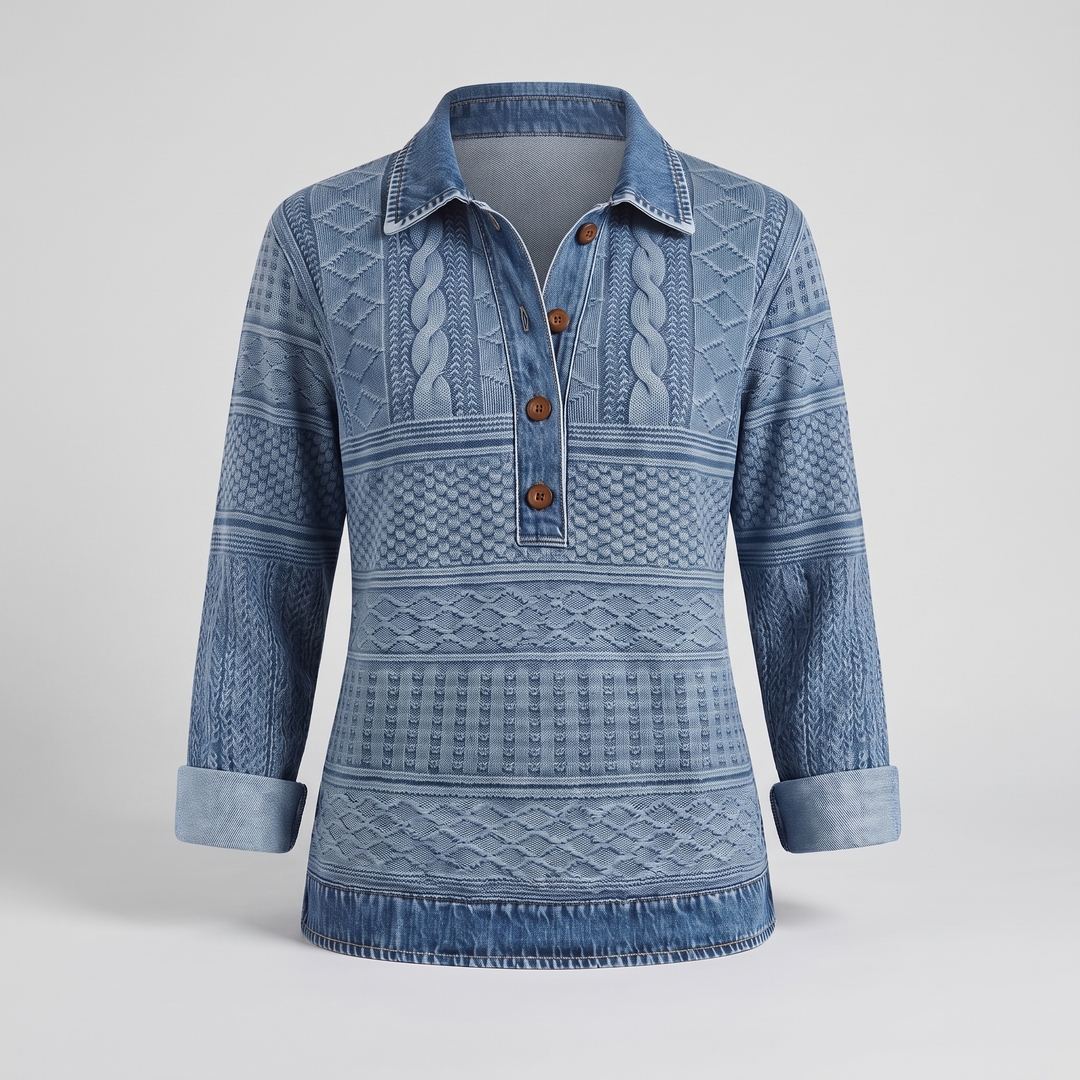 NIVELLE MODERN Sweter zapinany na PÓŁ GUZIKÓW