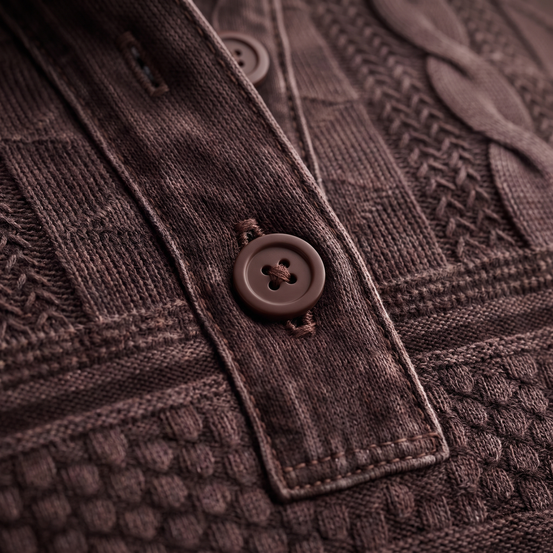 NIVELLE MODERN Sweter zapinany na PÓŁ GUZIKÓW