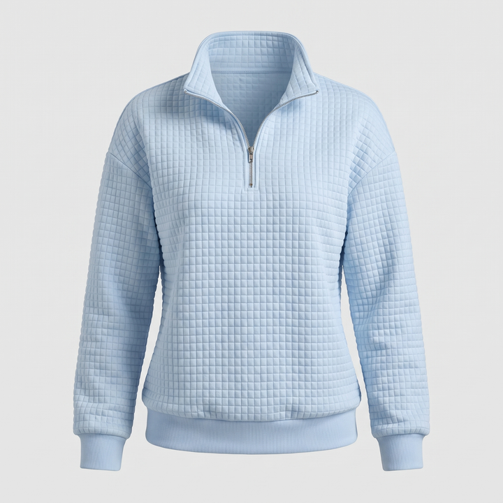 Sweter z suwakiem ROSALIE TEXTURED