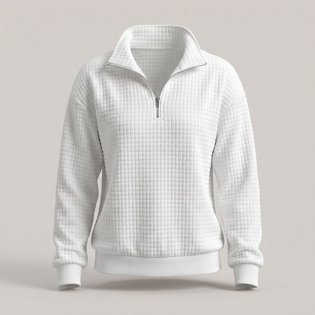 Sweter z suwakiem ROSALIE TEXTURED