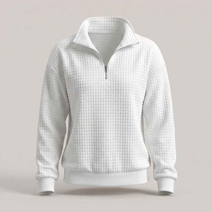 Sweter z suwakiem ROSALIE TEXTURED