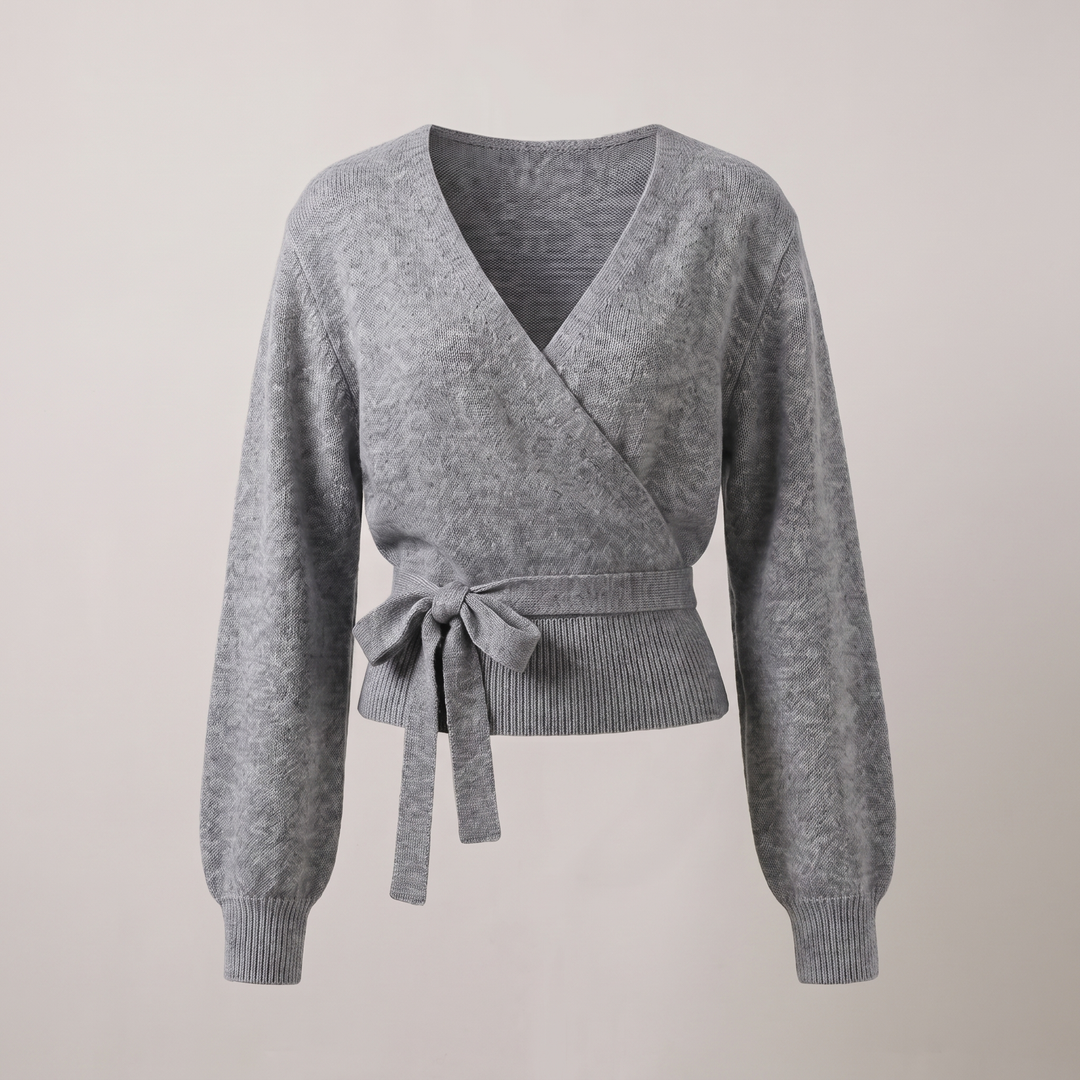 SWETER DZIANINOWY ROSALIND Z KOŁNIERZEM