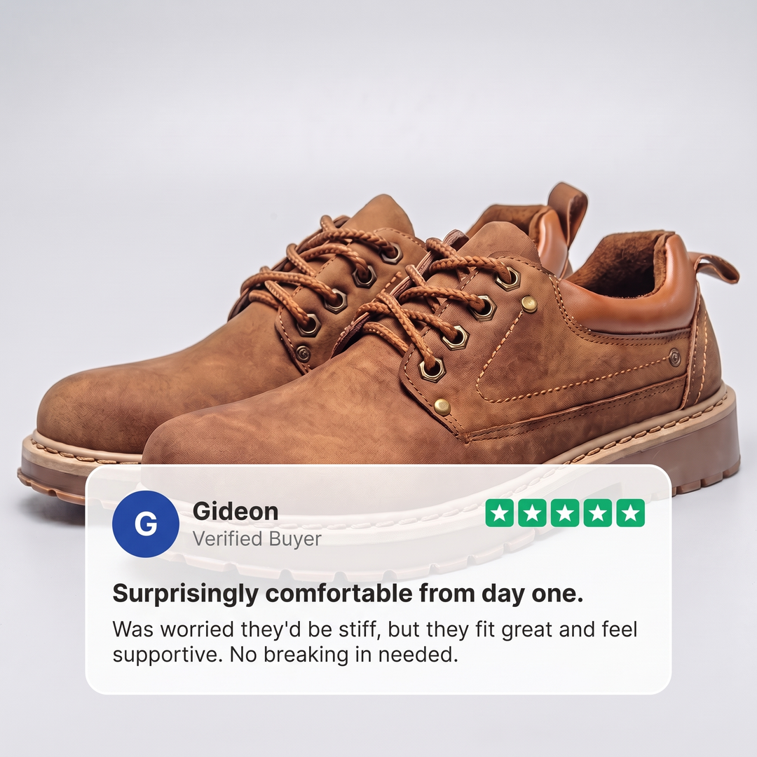 BRAMWELL RETRO SKÓRZANE BUTY