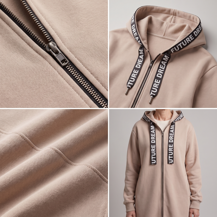 BLUZA Z KAPTUREM CASUAL LUXE