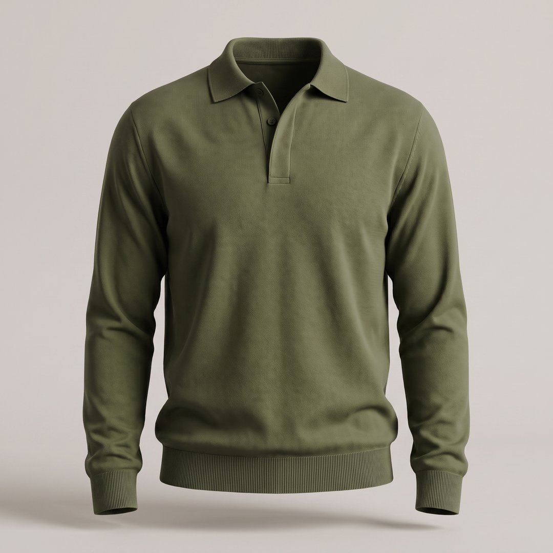 Sweter Polo z bawełny Heritage