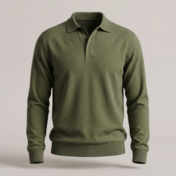 Sweter Polo z bawełny Heritage