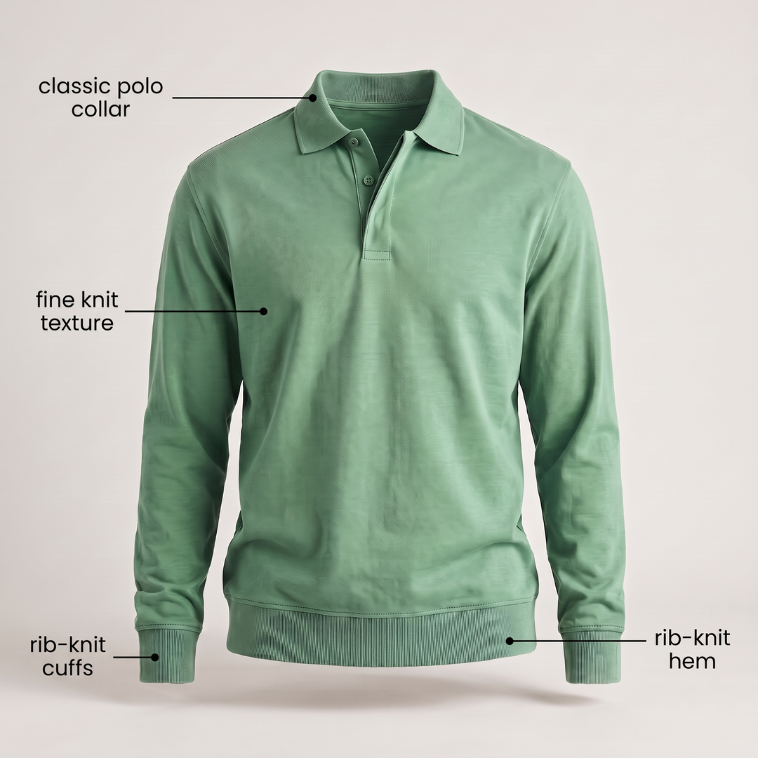 Sweter Polo z bawełny Heritage