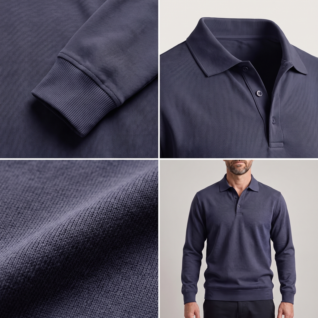 Sweter Polo z bawełny Heritage