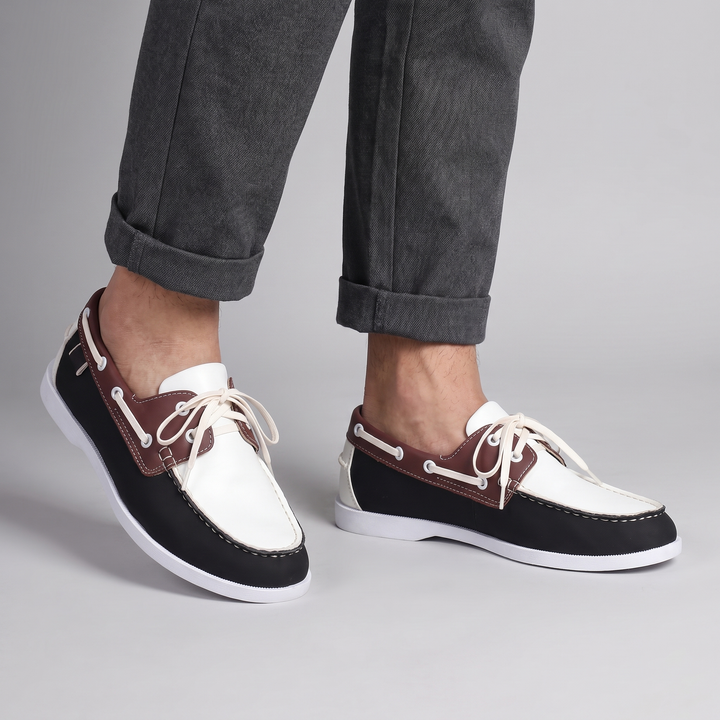 KLASYCZNE SKÓRZANE BUTY ŁÓDŹOWE