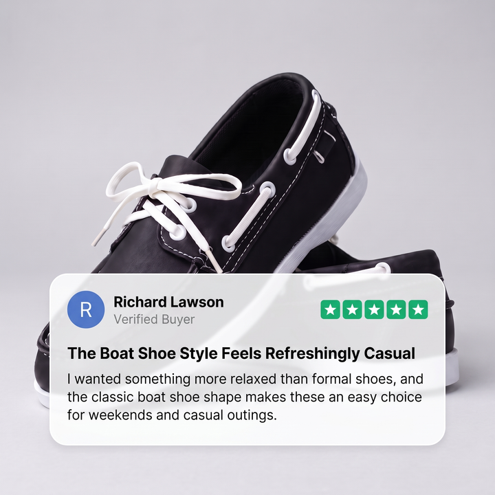 KLASYCZNE SKÓRZANE BUTY ŁÓDŹOWE