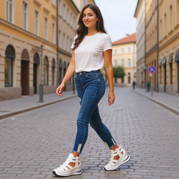 Sandały na koturnie FREYA COMFORT