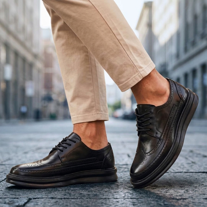 BANSTEAD BROGUE SKÓRZANE BUTY SPORTOWE