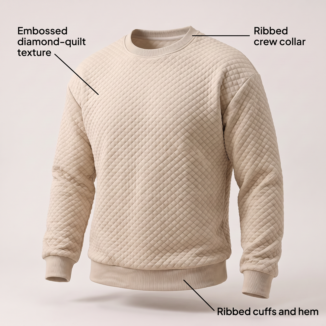 SWETER CEDRIC MODERN Z KWADRATOWYM DEKOLTEM