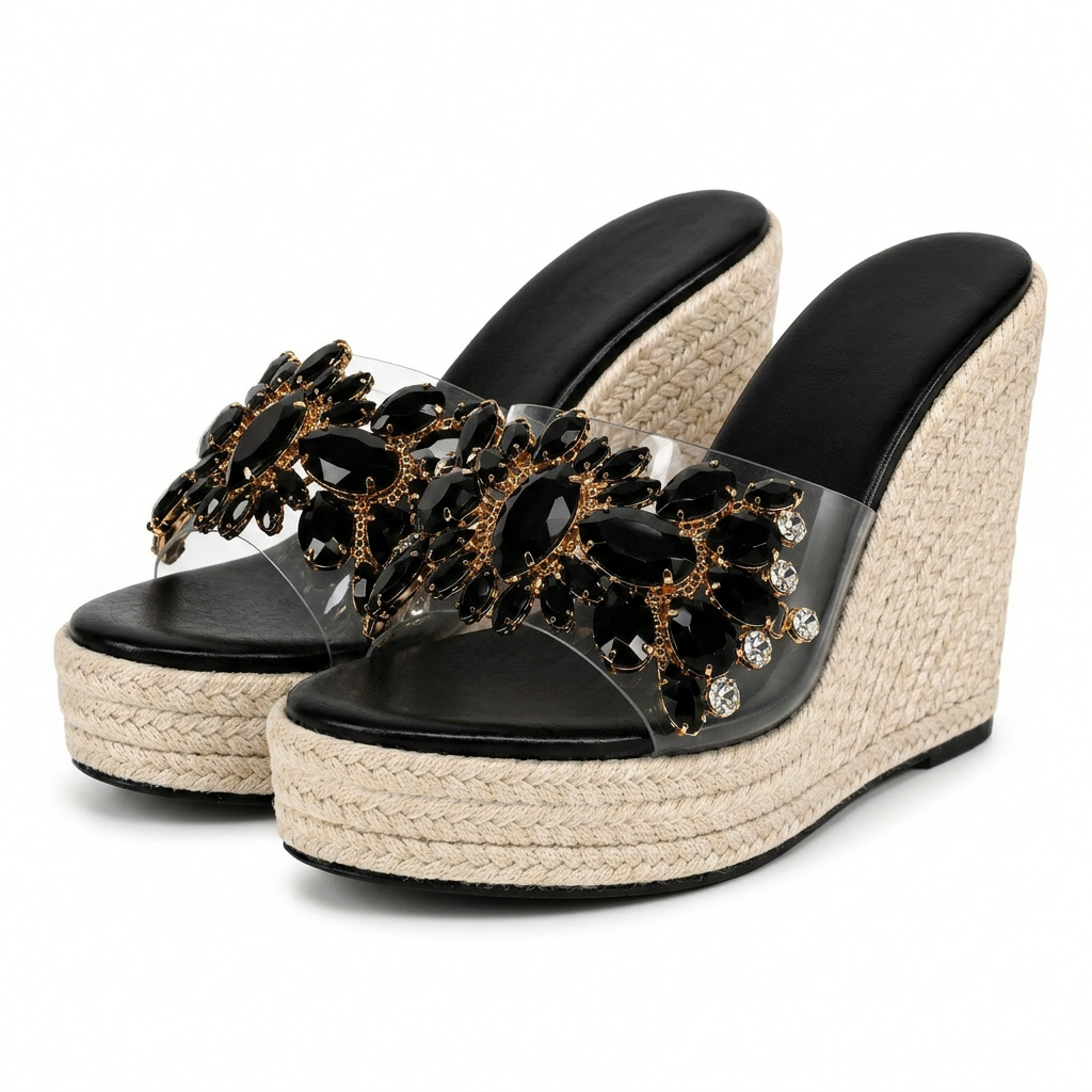 EVIE JEWELLED ESPADRILLE NA KOTURNIE