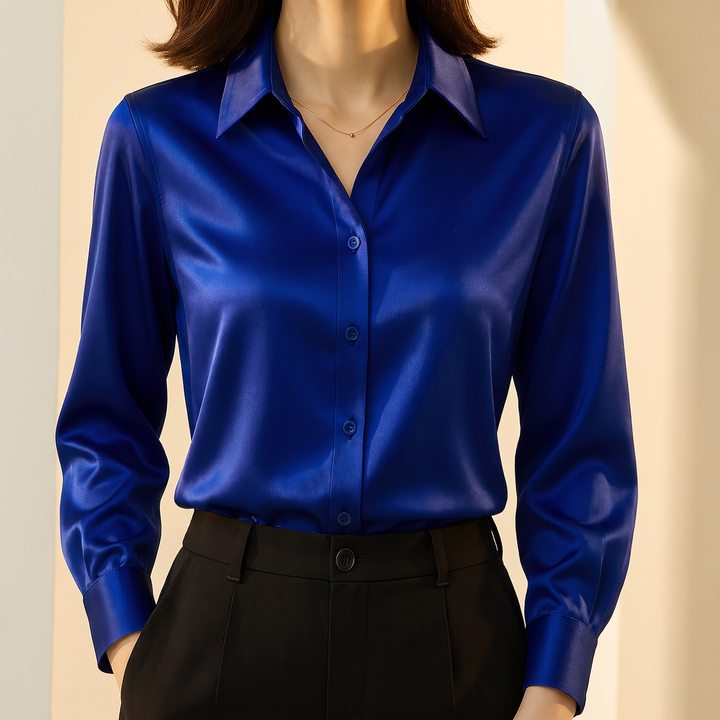 Elegancka bluzka Genevieve z guzikami