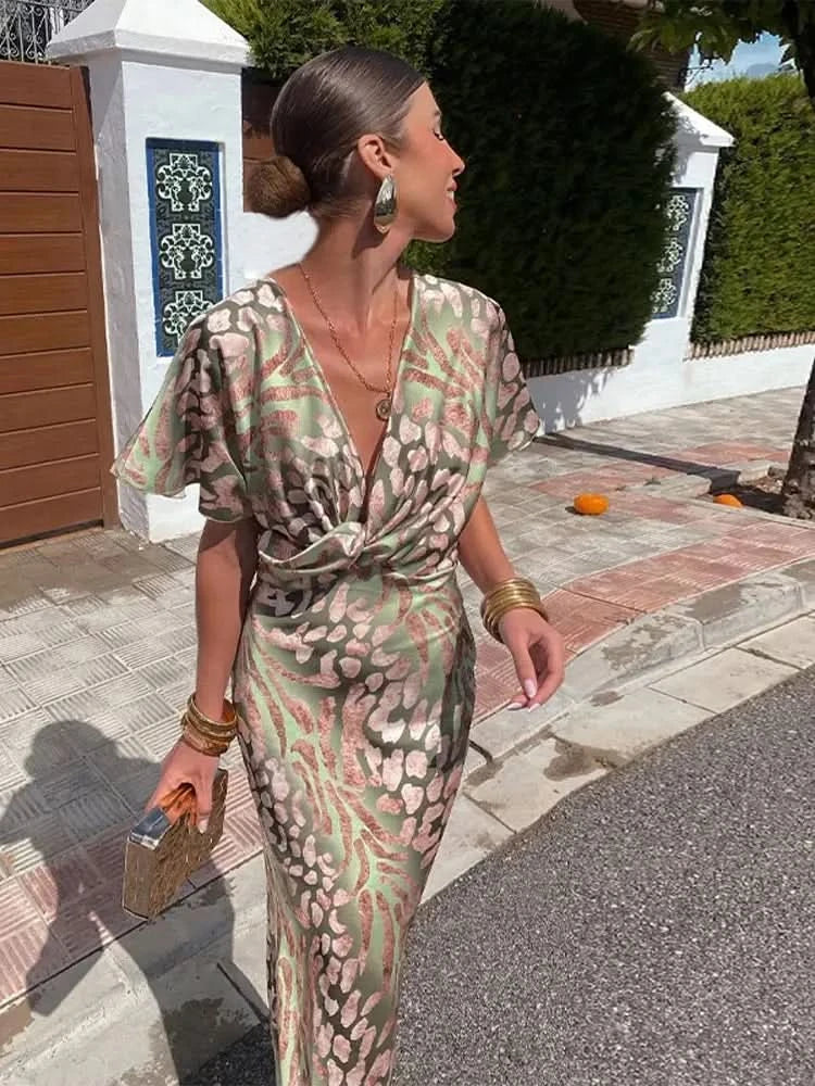 SUKIENKA MIDI FLORENCE COPPER