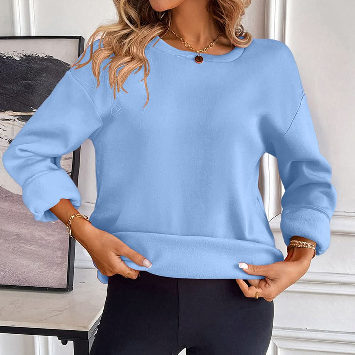 BLUZA Z MIESZANKI BAWEŁNY HAVEN