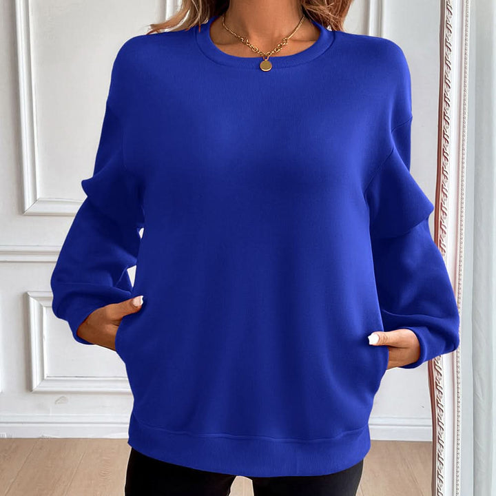 BLUZA Z MIESZANKI BAWEŁNY HAVEN