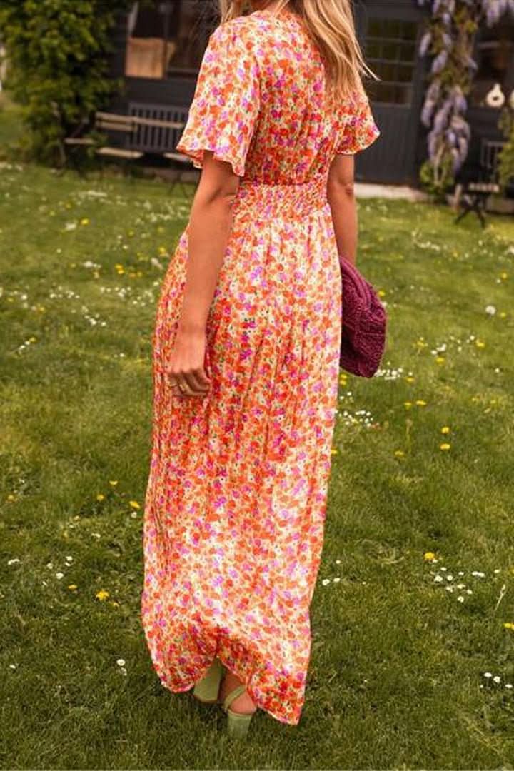 SUKIENKA MAXI W KWIATKI KUBUŚ