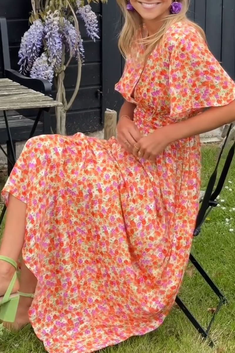 SUKIENKA MAXI W KWIATKI KUBUŚ