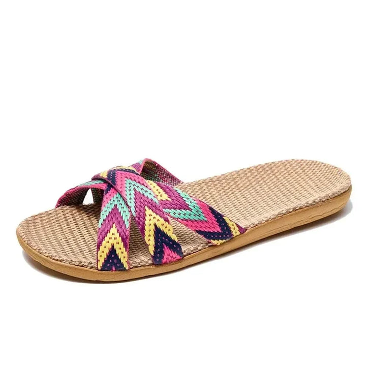 CELESTE MIĘKKIE LNIANE BUTY WSUWANE