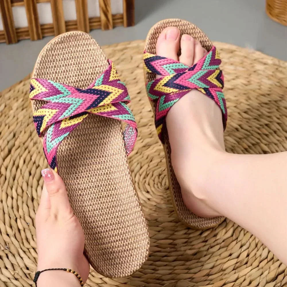 CELESTE MIĘKKIE LNIANE BUTY WSUWANE