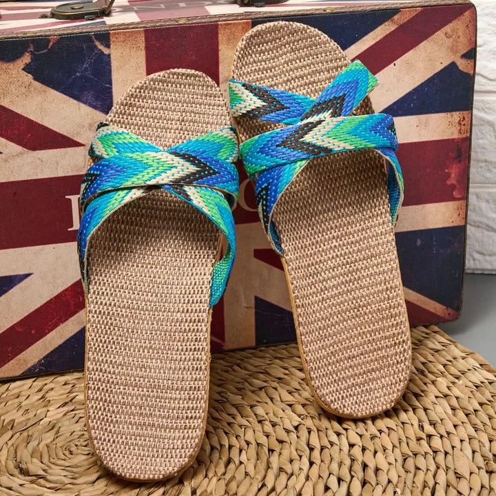 CELESTE MIĘKKIE LNIANE BUTY WSUWANE